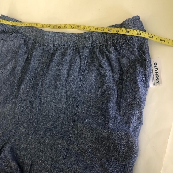 Old Navy High Waisted Linen-Blend Shorts 3.5" inseam Chambray Blue PLUS Size 4X - Picture 12 of 13